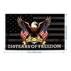 Bandera Americana Transfronteriza del 250 Aniversario Decoración del Día de la Independencia Ventilador Exterior en Forma de Bandera Banderín Tela de Fondo Bandera de Jardín