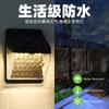 Luces Solares para Patios Exteriores, Uso Doméstico, Farolas con Sensor de Movimiento Corporal, Barandillas de Escaleras, Iluminación LED, Luces de Pared Impermeables, Luz Fuerte