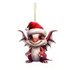 Nuevo Dragón Bebé de Navidad Acrílico Dibujos Animados Dinosaurio Decoraciones Linda Decoración de Árbol de Navidad Decoración de Diseño para el Hogar