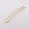 Horquilla de Latón Extensa Curva Doble Recta Palillo para el Cabello Palillo Plano para el Cabello Material Básico Hecho a Mano para Horquillas Accesorios para el Cabello DIY