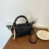 Bolso pequeño súper popular para el trabajo, nuevo bolso de hombro cruzado de verano 2026 para mujer, patrón tejido exquisito de nicho