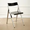 Silla Transparente Nórdica, Silla de Comedor de Lujo Ligero, Mesa de Comedor de Alta Gama de Moda para Uso Doméstico, Silla Plegable de Plástico Minimalista de Diseñador Vintage