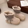 Botas de Nieve Coreanas Songgao Engrosadas Estilo Coreano para Personas Bajas Zapatos Casuales para Mujer 2026 Suela Gruesa Botas de Algodón Nueva Moda