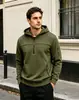 Sudadera con capucha y media cremallera para hombre transfronteriza, sudadera de trabajo para hombre europea y americana con múltiples bolsillos con cremallera, engrosada para otoño e invierno