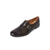 Piel de Vaca de Primera Capa Zapatos Pequeños de Cuero para Mujer Boca Profunda Zapatos de Una Sola Pieza Otoño e Invierno Nuevo Estilo Piel Genuina Punta Redonda Hebilla de Cuero Tacón Bajo Zapatos de Una Sola Pieza Zapatos de Mujer 40