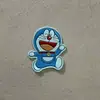 Nuevo Pegatina de Tela Bordada por Computadora de Doraemon Lindo Dibujo Animado Gato Ding-Dang Parche para Ropa Bolsa