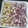 Cuentas de Resina de 10 mm Symphony Galáctica Bicolor que Cambian con Luz UV para Pulsera de Cuentas DIY, Collar, Cuentas Sueltas Redondas