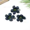 Orquídeas Artificiais Pequenas Estilo Floresta Simuladas de 4,5 cm para Decoração de Casa e Casamento, Materiais para Anel de Cabelo de Flores Artificiais, Acessórios DIY