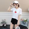Camiseta de manga corta verde aguacate de celebridades de Internet para mujer, ropa de clase para estudiantes de verano 2020, camiseta holgada de estilo coreano con frutas que combinan con todo.