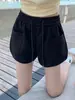 Shorts Deportivos para Mujer Tallas Grandes, Nuevo Estilo Verano 2026, Holgados de Cintura Alta Adelgazantes Casuales para Casa Pierna Ancha Pantalones Cortos Ajustados para Uso al Aire Libre
