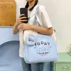 Bolsa de estudo de grande capacidade em desenho animado para alunos do ensino fundamental II e médio, bolsa de ombro transversal, bolsa de mão, bolsa de estudo para alunos do ensino fundamental