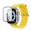 Para iwatch8Ultra reloj vidrio templado serigrafía HD 2.5D Arco 49mm película protectora de vidrio de pantalla completa
