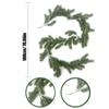 Simulación de plástico artificial, agujas de pino navideñas, ratán, colgante de pared, decoración de ventanas de Año Nuevo, adornos de plantas verdes para mesa de comedor del hogar