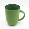 Taza de Cerámica con Esmalte de Doble Color Color Caramelo Impresión de Logo Taza de Café Barriga de Tambor Sudeste Asiático Taza de Comercio Exterior Taza de Regalo