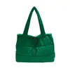 2026 Nueva Chaqueta de Algodón Acolchada de Plumas de Invierno Bolsa Tote de Gran Capacidad para Viajes Diarios Bolso de Mano de Hombro de Gama Alta Transfronterizo