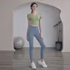 Set de Yoga de Entrenamiento Profesional de Pilates para Mujeres, Diseño de Espalda Hermoso Hueco, Chaleco con Almohadilla Fija en el Pecho, Ropa Deportiva para Entrenamiento en Gimnasio