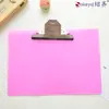 Clip de plástico PP transparente para tablero de escritura, férula para escribir notas, archivador, clip para menú, clip para facturas, tamaño A4 y A5.