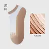 Meias Femininas de Algodão Colorido Natural Seda de Vidro, Meias Finas de Seda de Cristal para o Verão, Meias Curtas Baixas com Base de Algodão Respirável, Atacado do Fabricante