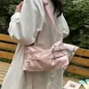 2025 Nueva Moda Bolso de Hombro para Axila Gran Capacidad Moderno Genial Estilo Motociclista Casual Cruzado al Hombro Viaje Comercio Exterior