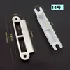 Placa de pestillo de puerta, Placa guía de puerta interior, Placa de cerradura de puerta de dormitorio, Placa de acero para marco de puerta, Juego de cerradura, Tope de puerta, Accesorios para tope de puerta