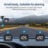HUD Universal display de cabeça, velocímetro de carro de modo duplo GPS Beidou, projeção de alta definição, interface OBD, alarme de excesso de velocidade, estilo minimalista