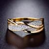 Anillo Yihua Fashion Wrap con Cinta de Zirconia Anillo de Diamantes Lujoso Anillo de Compromiso para Mujer de Venta Caliente Europeo y Americano