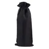Bolsa de vino de lino al por mayor punto a punto bolsa de embalaje de vino champán de alta gama cordón de cierre juego de bolsas de vino de lino