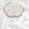 ABS Bege moagem de água destaque moldado imitação de pérola diy acessórios de joias pulseira feita à mão colar pingente grampo de cabelo