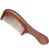 Pente massageador multifuncional de seis bordas de madeira e cinco dentes, pente de cabo longo, sândalo, cinco dedos, cinco dentes, tendão, dentes grandes, pente de madeira fofo