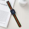Para Apple Watch 678910 Geração Fivela Magnética Pulseira de Silicone Listrada de Duas Cores Pulseira Apple Watch
