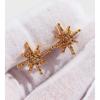 Pendientes Exquisitos de Moda Coreanos y Japoneses con Forma de Estrella y Acabado de Alta Gama, Pendientes de Estrella Completamente Diamantados, Accesorios para Orejas de Estilo Suave y Fresco 22