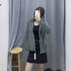 Chaqueta Larga de Lana Cálida para Mujer, Cardigan de Manga Larga, Abrigo con Cuello Alto, Sencillo Japonés Invierno 2023 Y439138