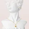 Set de Collar y Aretes Florales para Mujer Transfronterizo de Amazon 2026, Elegante y Versátil Exquisito Set de Joyería