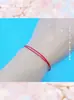 Pulseira de Corda Vermelha Pequena do Ano do Zodíaco para Casais de Estudantes, Pulseira Segura e Próspera para Meninas, Tornozeleira Tecida à Mão, Presente Criativo