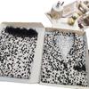 Pijamas de seda de hielo de primavera y verano con estampado de leopardo para mujer, ropa de casa sencilla, traje de manga larga, venta al por mayor, Comercio Exterior