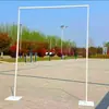 Nuevos Accesorios para Bodas Soporte de Fondo de Arte de Hierro Poste Telescópico Decoración de Boda Decoración de Escenario Soporte para Arco Tablero KT