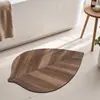 Alfombrilla de Suelo Estampada de Terciopelo Técnico Baño Retro Antideslizante Puerta de Inodoro Secado Rápido Sin Lavado Transfronterizo Gran Río