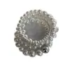2025SS Início da Primavera Elegante Design de Nicho Bordado com Contas de Pérola Prata Enrolado Pulseira Pulseira