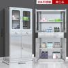 Acero inoxidable 304 Botiquín de medicina occidental farmacia hospital clínica botiquín archivador estéril mueble dispensador Mesa de eliminación médica