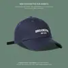 Boné de Baseball Estilo Coreano Moda Japonesa Feminino, Boné Versátil Bordado para Sol Outdoor de Nicho, Boné Masculino que Faz o Rosto Parecer Menor