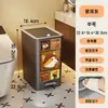 Cubo de basura para uso doméstico en dormitorio, baño, inodoro, nuevo modelo grande para sala de estar, con tapa, ranura estrecha, operado con el pie, papelera de gran capacidad