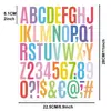 Adesivo de 2 polegadas Cortado em Formato Autoadesivo de Vinil Impermeável Etiquetas Numéricas para Classificação, Planejador Estilo Nórdico