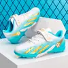 Sapatos de Futebol Infantil de Velcro Novos de Primavera e Verão para Crianças de Meia-Idade e Mais Velhas, Meninos e Meninas, Tênis de Treino para Competição Estudantil