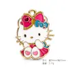 Exquisita Serie de Colgantes de Gatos Coloridos Charms de Aleación Llavero Hecho a Mano DIY Pulsera de Dibujos Animados Accesorios de Joyería