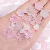 Acrílico Escarchado Gelatina Dos Tonos Moño Pieza Redonda Accesorios DIY Pulsera de Cuentas Hecha a Mano Accesorios para Collar