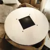 Moldeo por Inyección Extrusora Tolva de Acero Inoxidable Cubo Cónico Base Placa Deslizante Alimentador Cubo de Alimentación Redondo 250kg Descargador