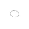 Directo de fábrica popular acero de titanio anillo de bambú acero inoxidable anillo simple oro de 18k joyería DIY