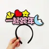 2026 Ano do Cavalo Nova Faixa de Cabeça de Feltro DIY Padrão de Texto Faixa de Cabeça Atmosfera Festiva Suporte Acessório de Cabelo Faixa de Cabeça de Feltro