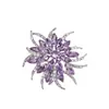 Broche de Flor de Cristal Elegante de Lujo Estilo Europeo y Americano Accesorios Exquisitos Elegantes para Corsage de Mujer, Pines para Chaqueta de Traje