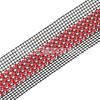 Strass de Rede Quente de Venda Transfronteiriça 3mm Strass de Garra de Verso Plano de 4 Fileiras para Chapéus, Acessórios de Vestuário, Vestidos de Noiva DIY, Ombro com Código de Barras